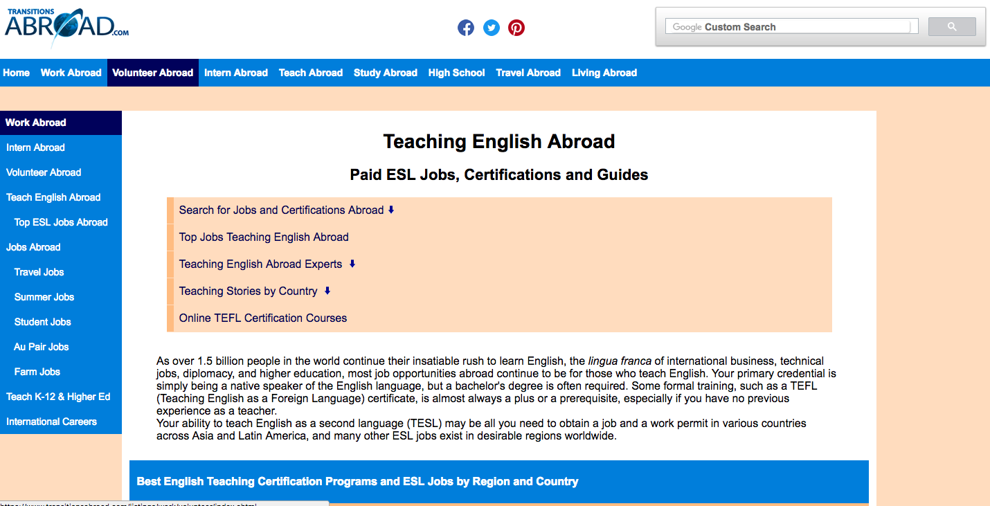 Here are the top 14 best websites for English teaching jobs abroad